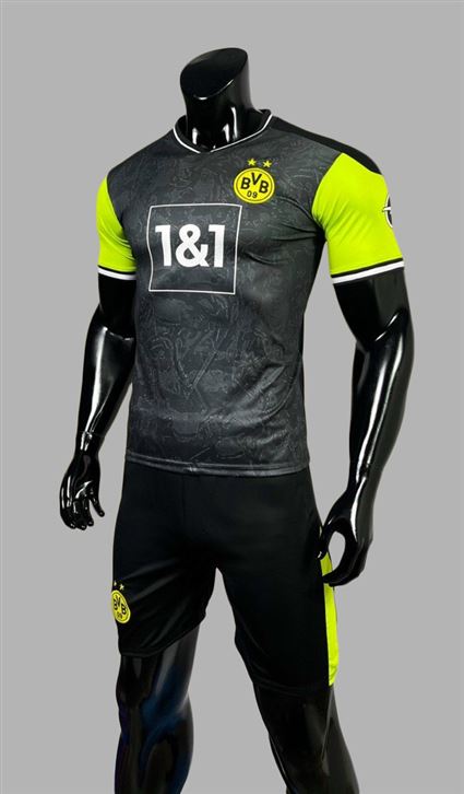 Áo Bóng Đá CLB Dortmund đen 1&1 mùa giải 2021-2022